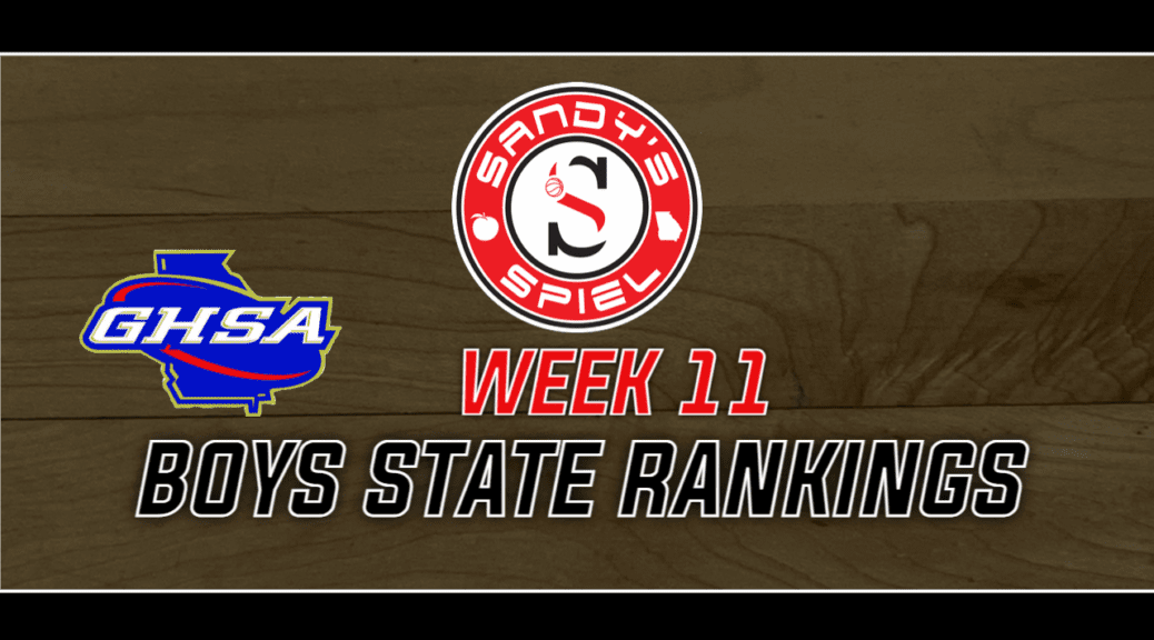 Week 11 GHSA Boys Basketball State Rankings