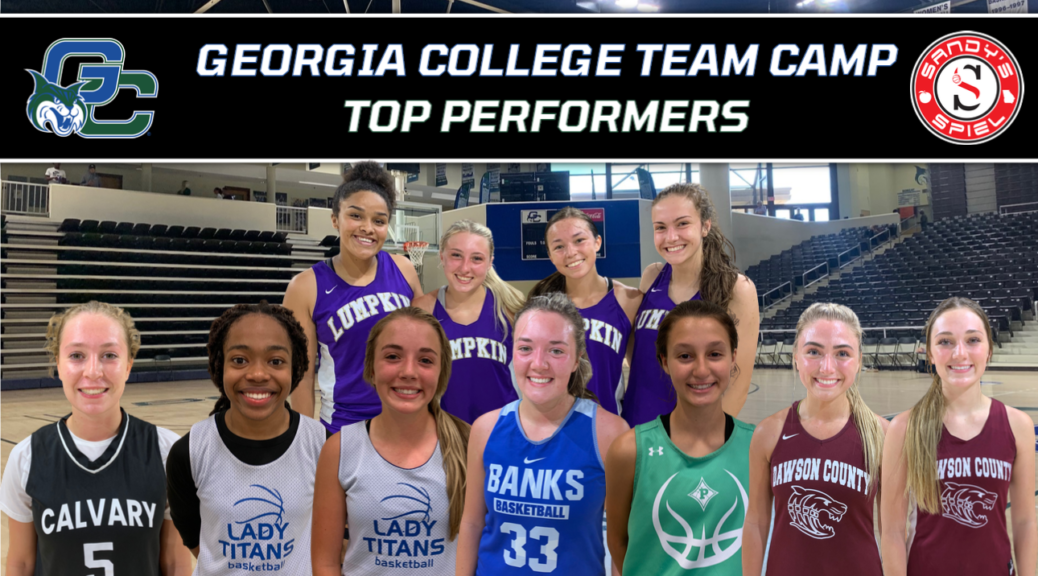 Georgia College Girls Team Camp Top Performers