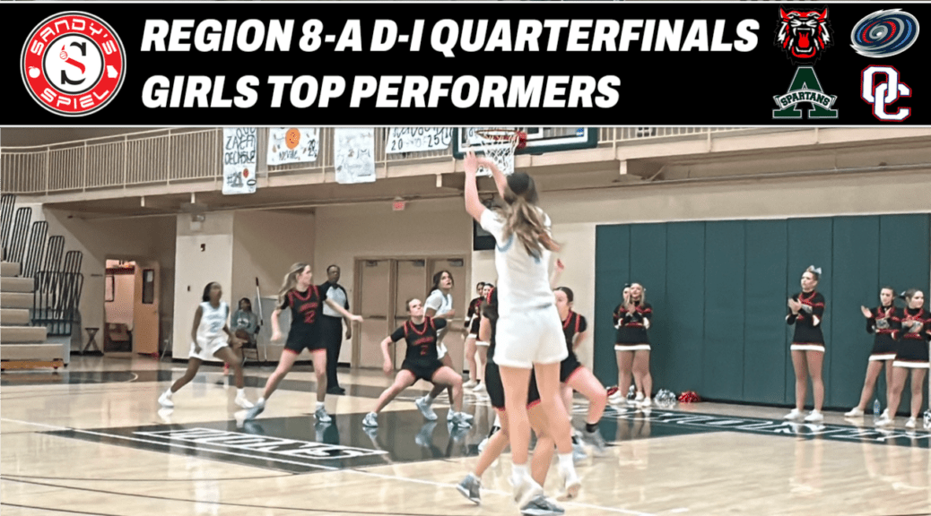 Region 8-A D-I Quarterfinals Girls Top Performers