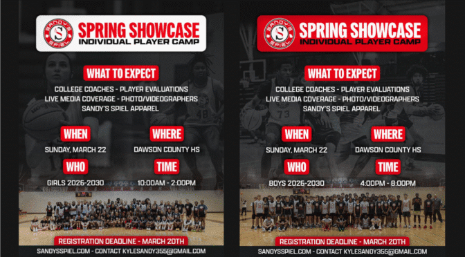 2026 Sandy's Spiel Spring Showcase Registration