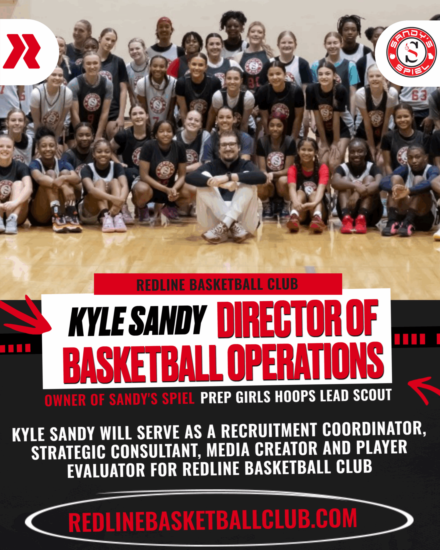 Kyle Sandy Redline Director of Basketball Operations
