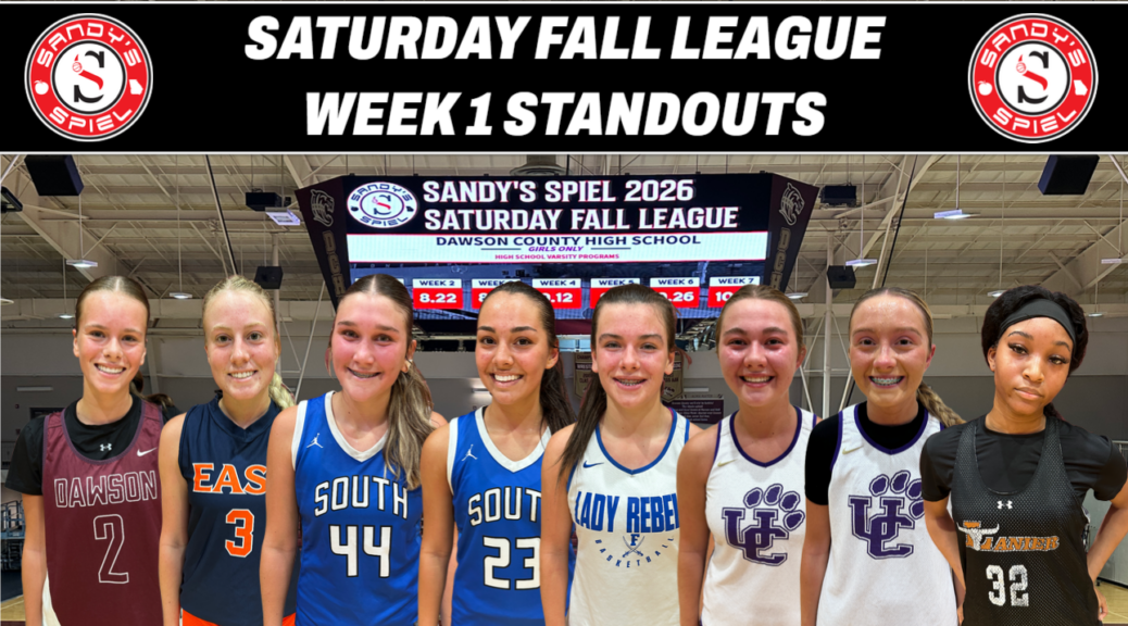 2026 Sandy's Spiel Saturday Fall League Week 1 Standouts