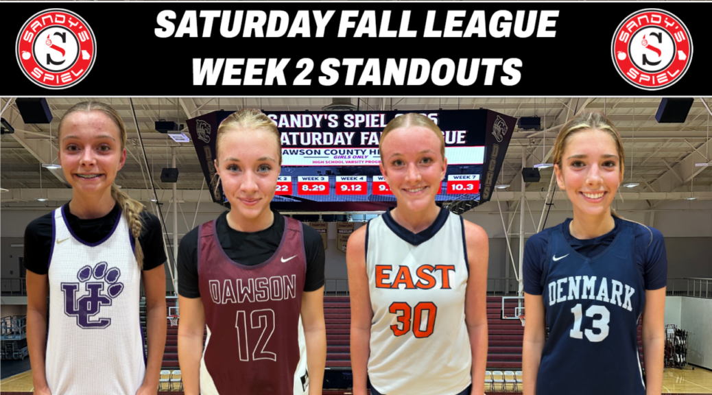 2026 Sandy's Spiel Saturday Fall League Week 2 Standouts