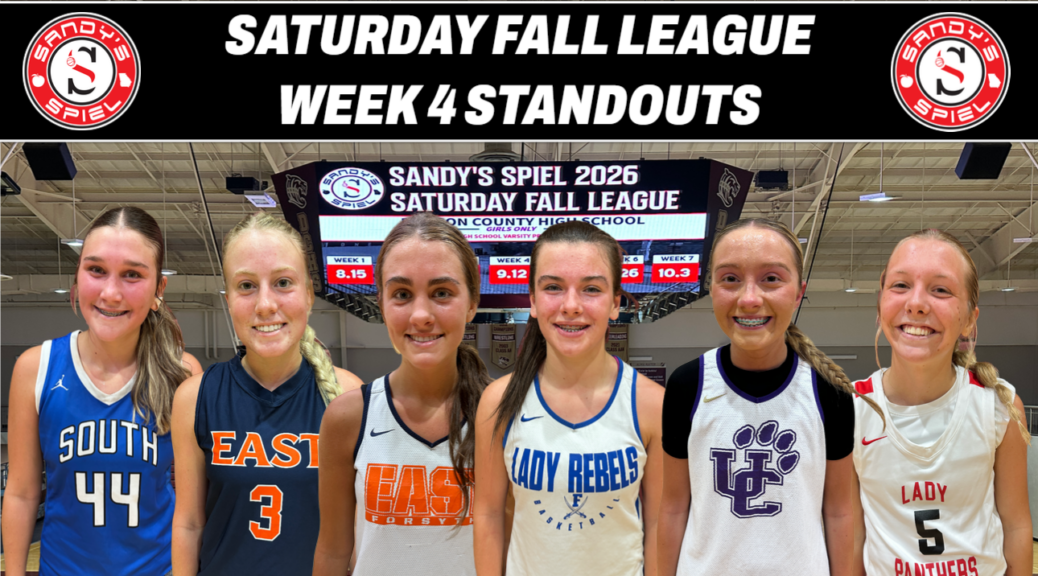 2026 Sandy's Spiel Saturday Fall League Week 4 Standouts