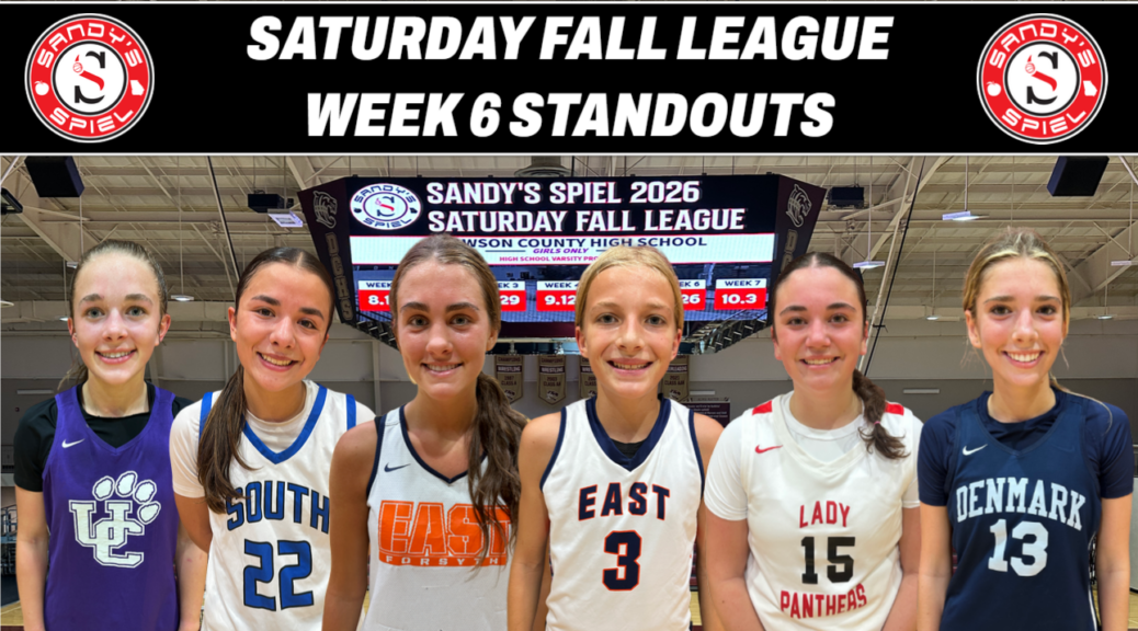 2026 Sandy's Spiel Saturday Fall League Week 6 Standouts